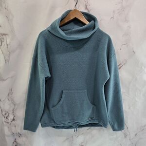 Carve Designs Pullover Womens Small Blue Rowayton Sweatshirt Funnel Sweater